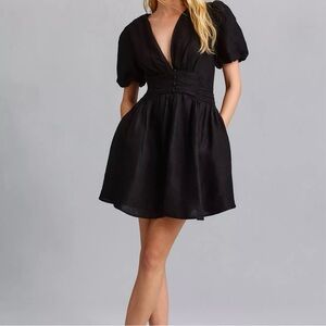 Anthropologie The Katerina Button-Front Mini Dress NWOT